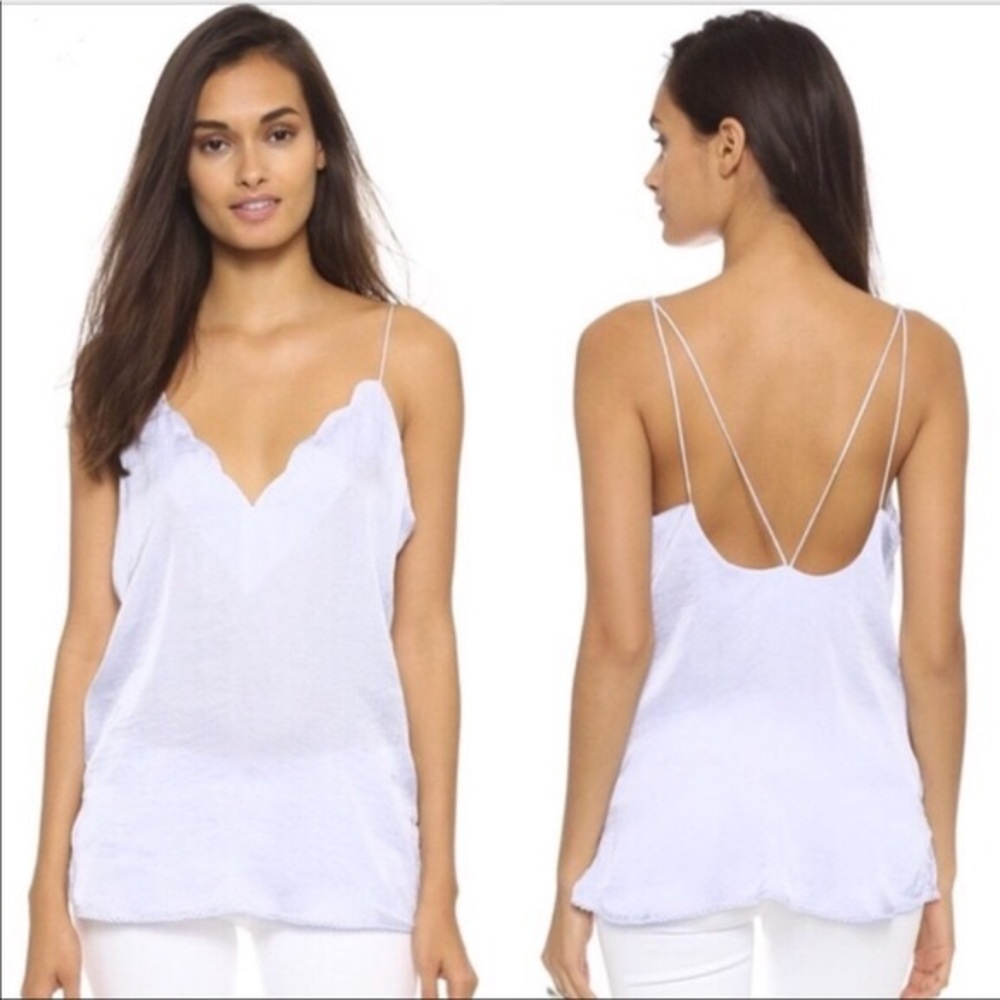 Free people intimates satin scallop top